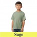 Gildan Softstyle Midweight Youth  gyerek póló sage